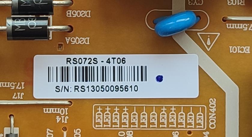 FUENTE DE PODER PARA TV RCA / NUMERO DE PARTE RS072S-4T06 / 3BS0003201GP / RE46HQ0556-20130128 / PANEL HV320WX2-QYE200 / MODELO LED32B30RQ	 - Imagen 3